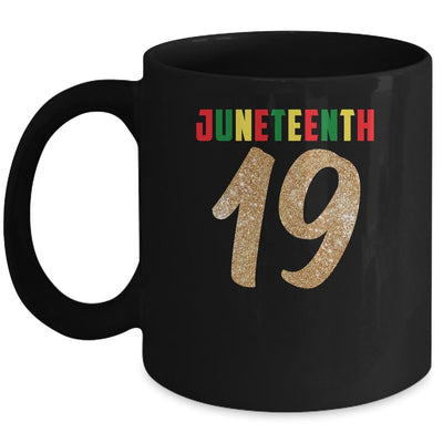 Juneteenth Pride Queen Melanin African American June 19th Mug-Coffee Mug-Mug-Black