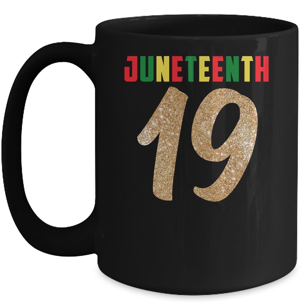 Juneteenth Pride Queen Melanin African American June 19th Mug-Coffee Mug-Mug-Black