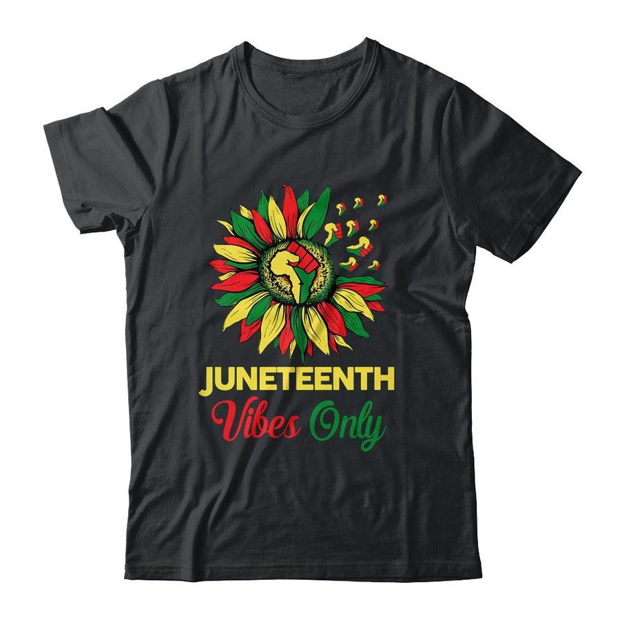 Juneteenth Vibes Melanin Black Girl Magic Women Girl-T-Shirt & Tank Top-Classic T-Shirt-Black