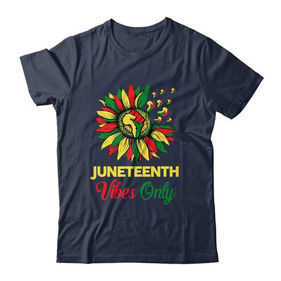 Juneteenth Vibes Melanin Black Girl Magic Women Girl-T-Shirt & Tank Top-Classic T-Shirt-Navy
