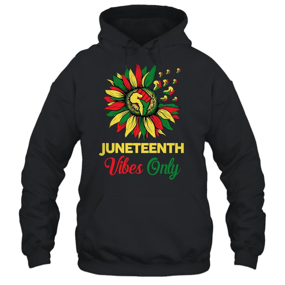 Juneteenth Vibes Melanin Black Girl Magic Women Girl-T-Shirt & Tank Top-Pullover Hoodie-Black