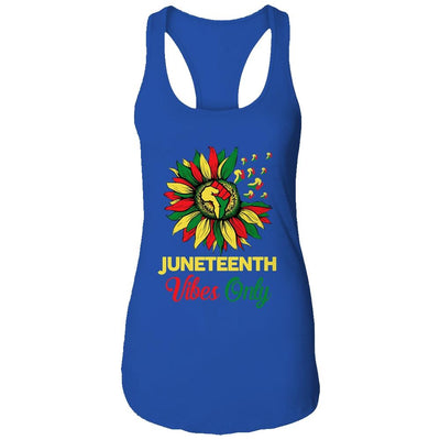 Juneteenth Vibes Melanin Black Girl Magic Women Girl-T-Shirt & Tank Top-Women's Ideal Racerback Tank-Royal
