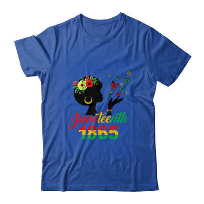 Juneteenth Women Girls Kids Flag 1865-T-Shirt & Tank Top-Classic T-Shirt-Royal
