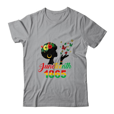 Juneteenth Women Girls Kids Flag 1865-T-Shirt & Tank Top-Classic T-Shirt-Sport Grey