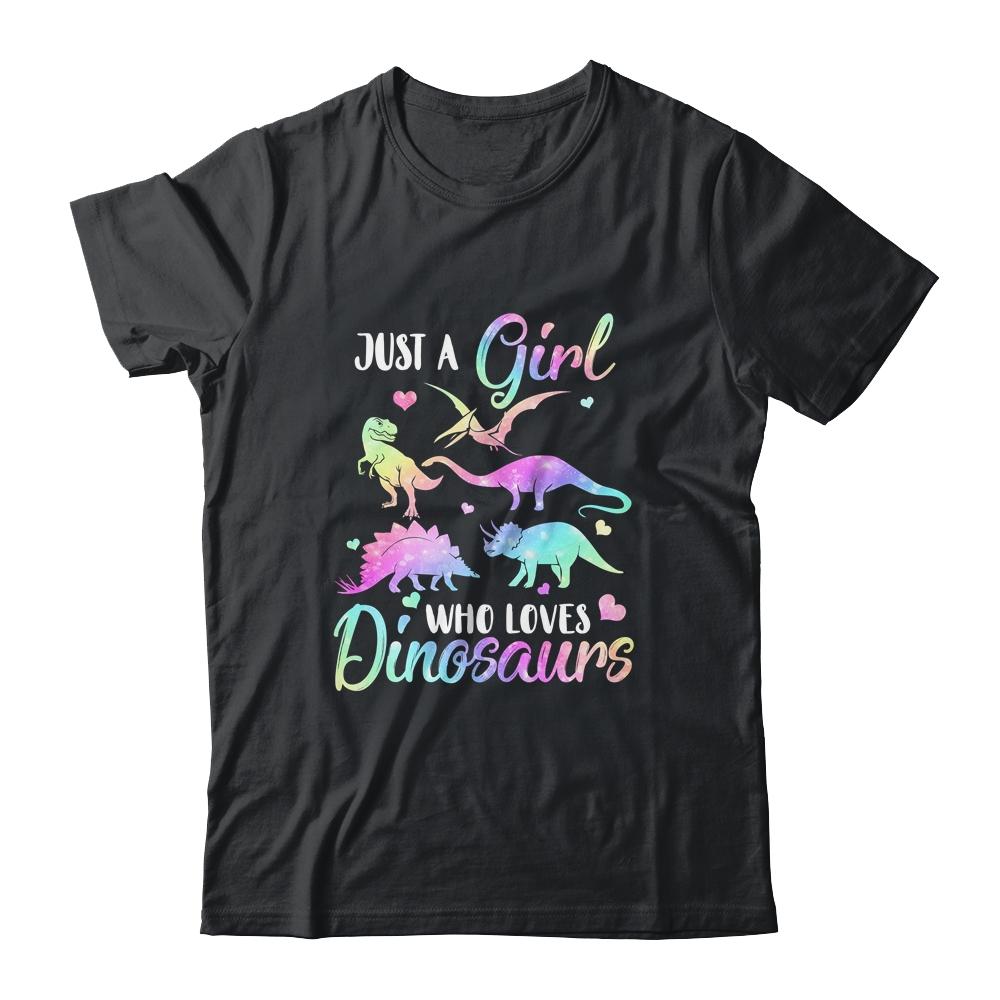 Just A Girl Who Loves Dinosaurs Cute Dinosaur Teen Girls Gift