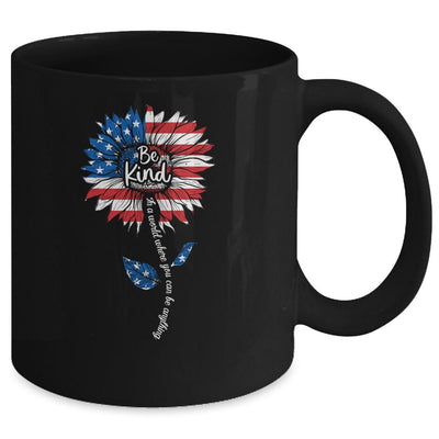 Kindness Sunflower Flag 4th July Patriotic Sunflower Mug-Coffee Mug-