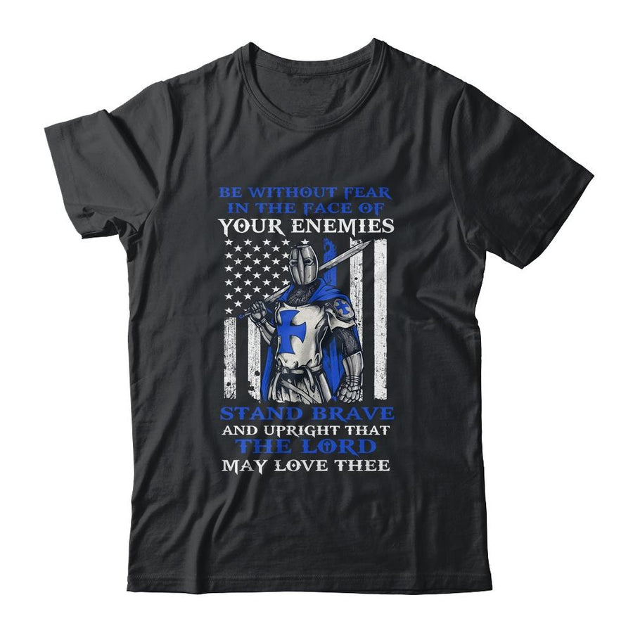 Knight Templar Police Officer Be Without Fear Crusader Men-T-Shirt & Hoodie-Classic T-Shirt-Black