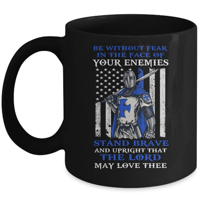 Knight Templar Police Officer Be Without Fear Crusader Men Mug-Coffee Mug-Mug-Black