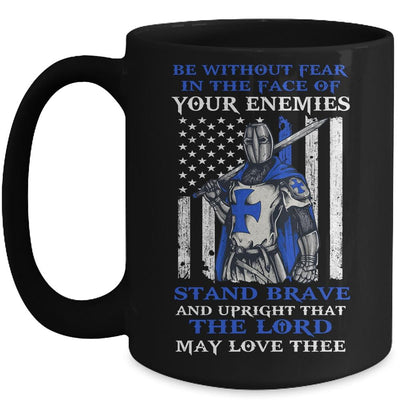 Knight Templar Police Officer Be Without Fear Crusader Men Mug-Coffee Mug-Mug-Black