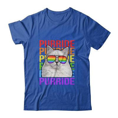 LGBT Purride Gay Pride Rainbow Cat Lover Funny-T-Shirt & Tank Top-Classic T-Shirt-Royal
