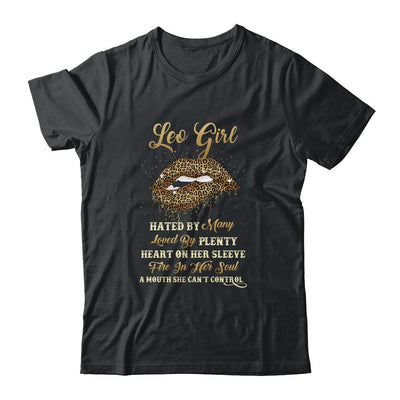 Leo Girl Birthday Funny Leopard Lips Women-T-Shirt & Tank Top-Classic T-Shirt-Black