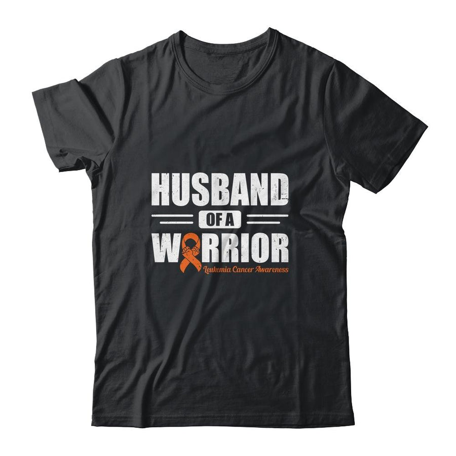 Leukemia Cancer Awareness Husband Of Warrior Green Gift-T-Shirt & Hoodie-Classic T-Shirt-Black