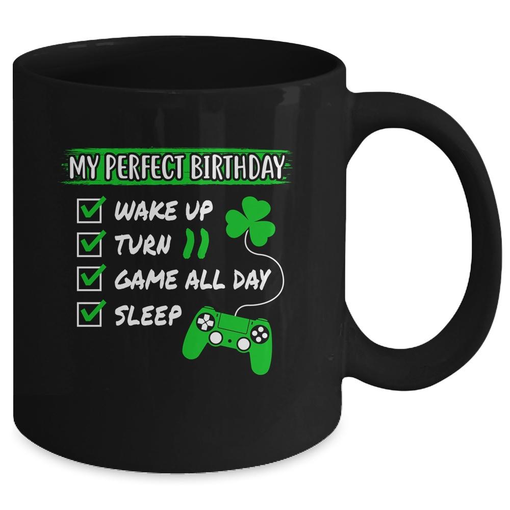 Level 11 Birthday Party 11 Years Old Video Games Perfect Birthday Mug-Coffee Mug-