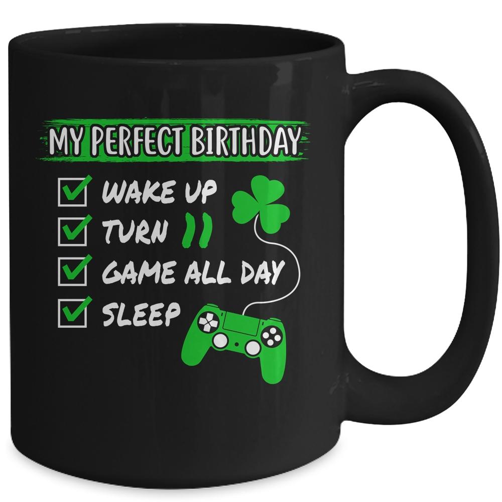 Level 11 Birthday Party 11 Years Old Video Games Perfect Birthday Mug-Coffee Mug-