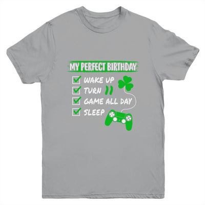 Level 11 Birthday Party 11 Years Old Video Games Perfect Birthday Youth-Youth Shirt-Youth T-Shirt-Sport Grey