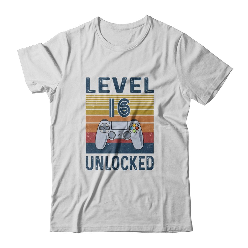 Level 16 Unlocked Video Gamer 16th Birthday Gifts