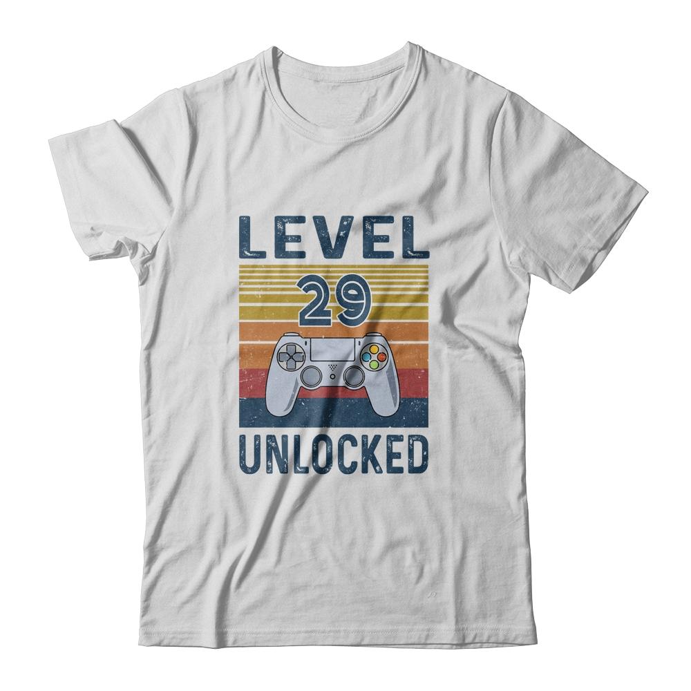 Level 29 Unlocked Video Gamer 29th Birthday Gifts