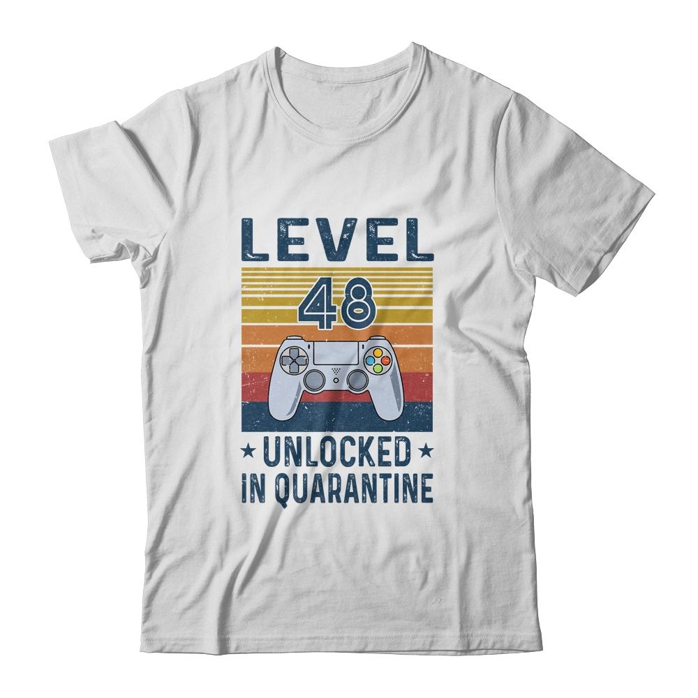 Level 48 Unlocked Video Gamer In Quarantine 48th Birthday