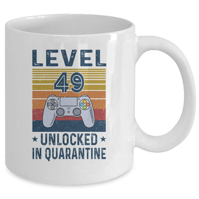 Level 49 Unlocked Video Gamer In Quarantine 49th Birthday Mug-Coffee Mug-Mug-White