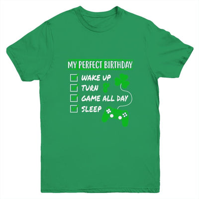 Level 8 Birthday Party 8 Years Old Video Games Perfect Birthday Youth-Youth Shirt-Youth T-Shirt-Irish Green