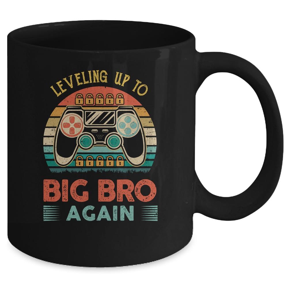 Leveling Up To Big Bro Again Vintage Big Brother Mug-Coffee Mug-