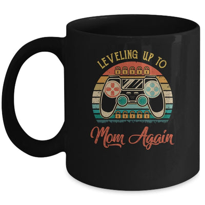 Leveling Up To Mom Again Pregnancy Announcement Mug-Coffee Mug-Mug-Black