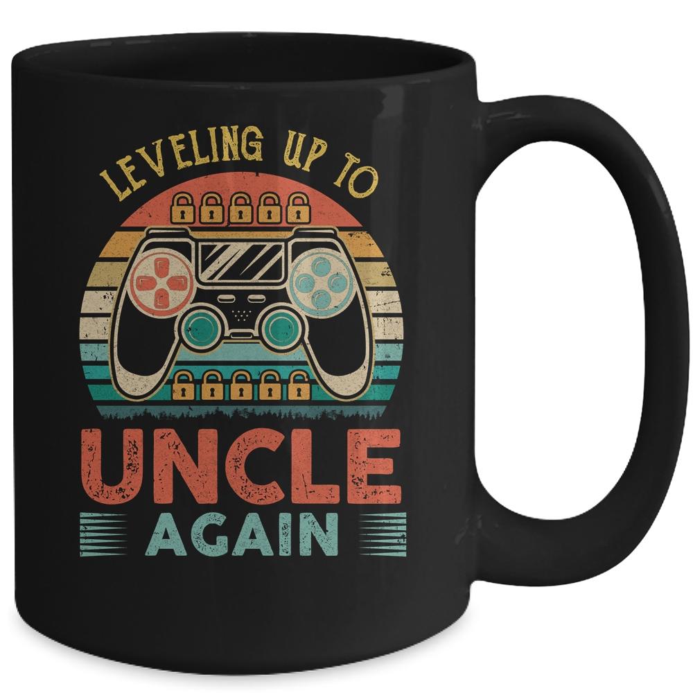 Leveling Up To Uncle Again Father's Day Vintage Mug-Coffee Mug-