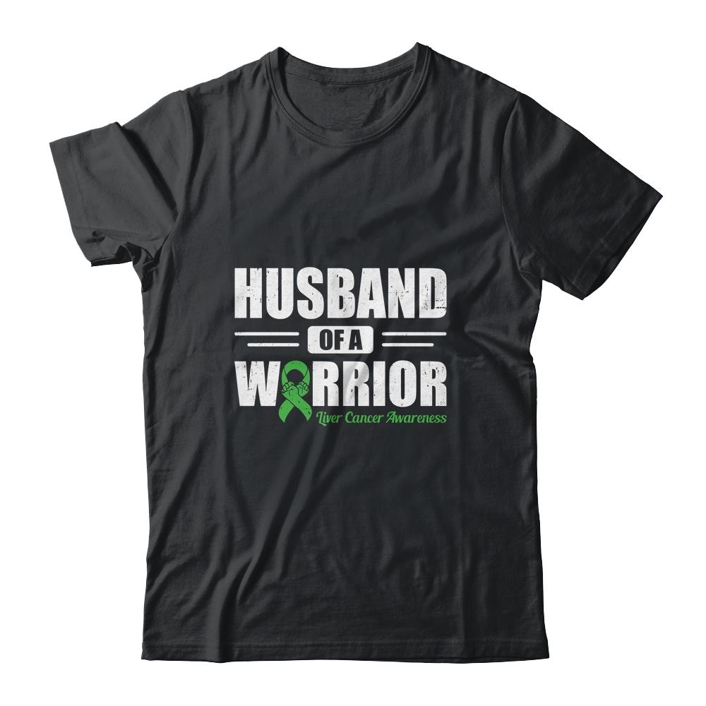 Liver Cancer Awareness Husband Of Warrior Green Gift