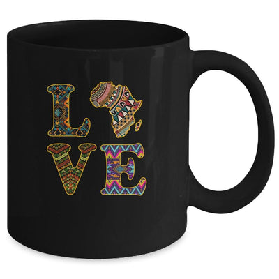 Love Africa African Kente Cloth Men Women Lover Mug-Coffee Mug-