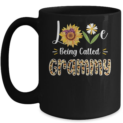 Love Being Called Grammy Sunflower Mothers Day Mug-Coffee Mug-Mug-Black