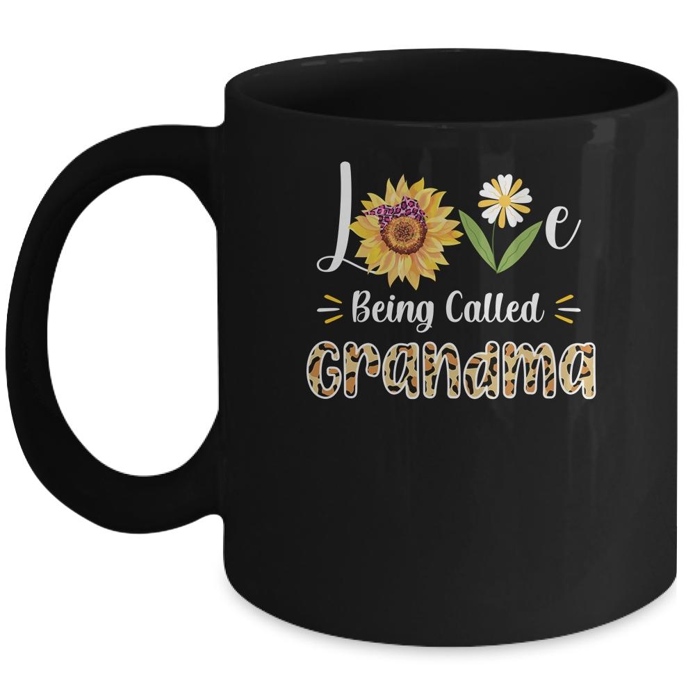 Love Being Called Grandma Sunflower Mothers Day Mug-Coffee Mug-Mug-Black