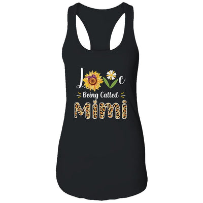 Love Being Called Mimi Sunflower Mothers Day-T-Shirt & Tank Top-Women's Ideal Racerback Tank-Black