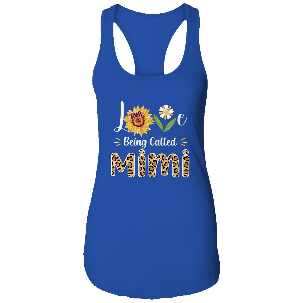 Love Being Called Mimi Sunflower Mothers Day-T-Shirt & Tank Top-Women's Ideal Racerback Tank-Royal