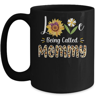 Love Being Called Mommy Sunflower Mothers Day Mug-Coffee Mug-Mug-Black