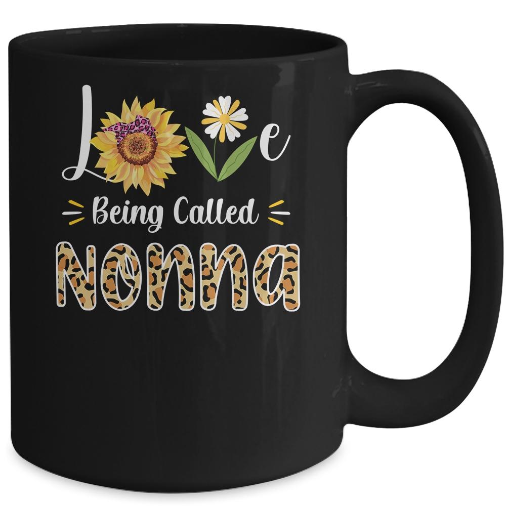 Love Being Called Nonna Sunflower Mothers Day Mug-Coffee Mug-