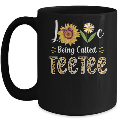 Love Being Called Teetee Sunflower Mothers Day Mug-Coffee Mug-Mug-Black