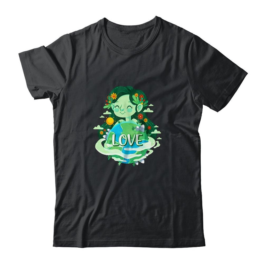 Love Mother Earth Day Save Our Planet Environment Green-T-Shirt & Tank Top-Classic T-Shirt-Black