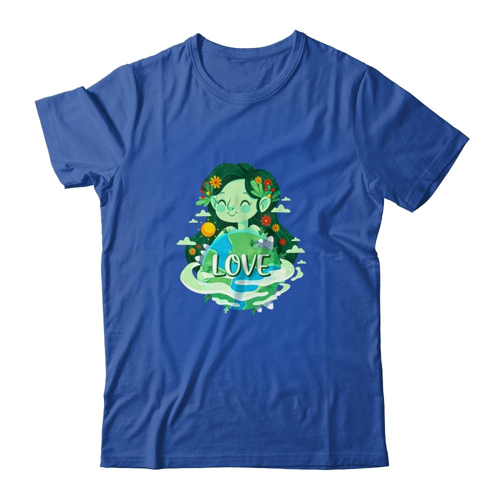 Love Mother Earth Day Save Our Planet Environment Green-T-Shirt & Tank Top-Classic T-Shirt-Royal