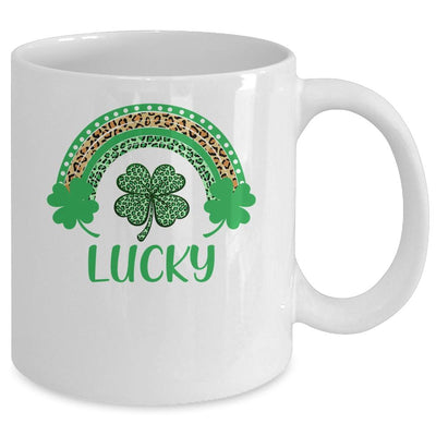 Lucky St Patrick's Day Leopard For Women Mug-Coffee Mug-