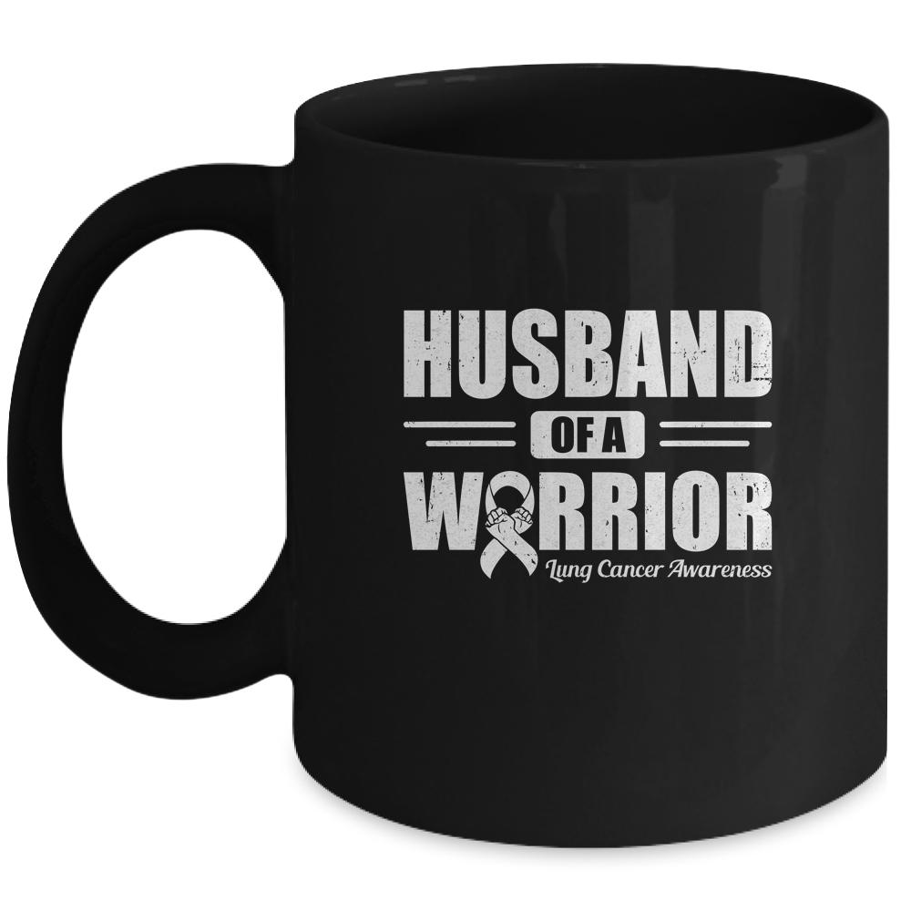 Lung Cancer Awareness Husband Of Warrior Green Gift