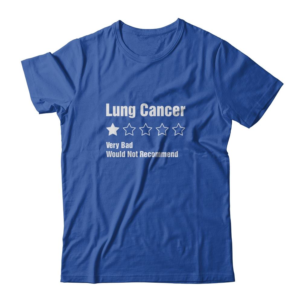 Lung Cancer Awareness Very Bad Would Not Recommend-T-Shirt & Hoodie-Classic T-Shirt-Royal