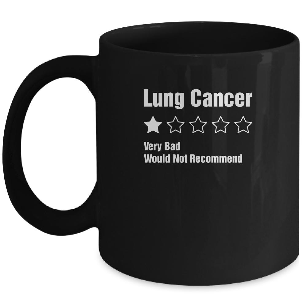 Lung Cancer Awareness Very Bad Would Not Recommend Mug