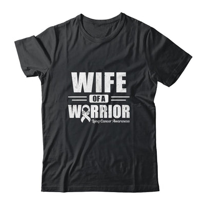 Lung Cancer Awareness Wife Of Warrior Green Gift-T-Shirt & Hoodie-Classic T-Shirt-Black