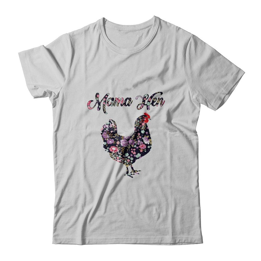 Mama Hen Funny Mother's Day Chicken Mom Farmer Farm Gift-T-Shirt & Tank Top-Classic T-Shirt-White