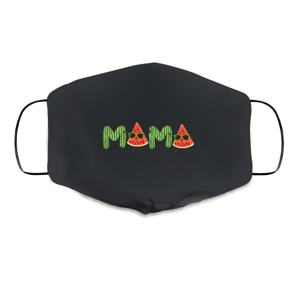 Mama Watermelon Funny Summer Fruit Mom Mother's Day Cloth Face Mask