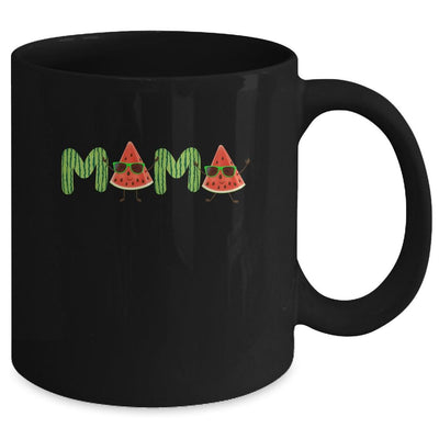 Mama Watermelon Funny Summer Fruit Mom Mother's Day Mug-Coffee Mug-