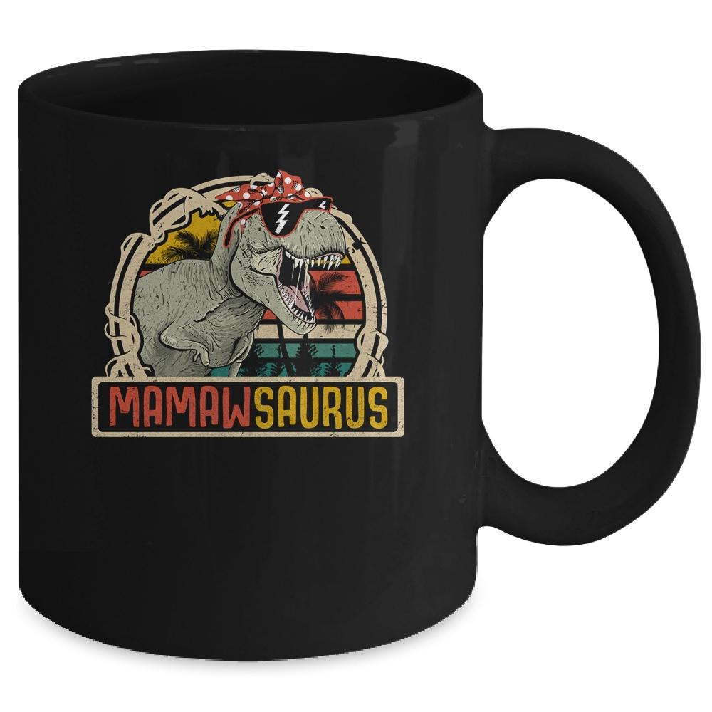 Mamawsaurus T Rex Dinosaur Mamaw Saurus Family Matching Mug-Coffee Mug-