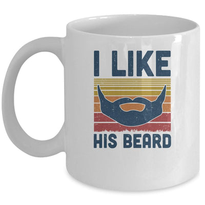 Matching Set I Like His Beard Compliment Couples Mug-Coffee Mug-Mug-White