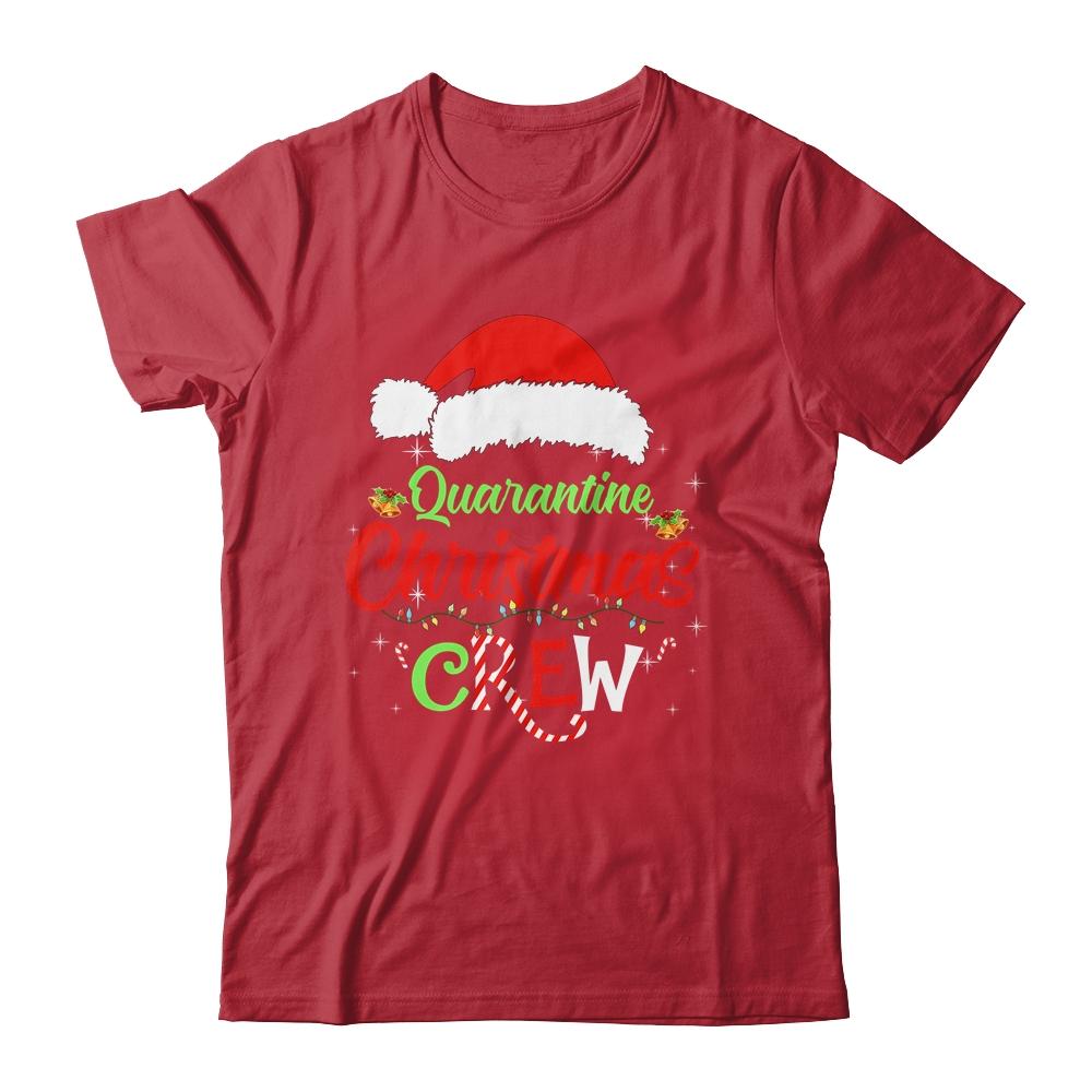 Merry Christmas 2020 Quarantine Christmas Crew Family Gift-T-Shirt & Sweatshirt-Classic T-Shirt-Red