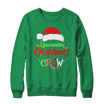 Merry Christmas 2020 Quarantine Christmas Crew Family Gift-T-Shirt & Sweatshirt-Crewneck Sweatshirt-Irish Green